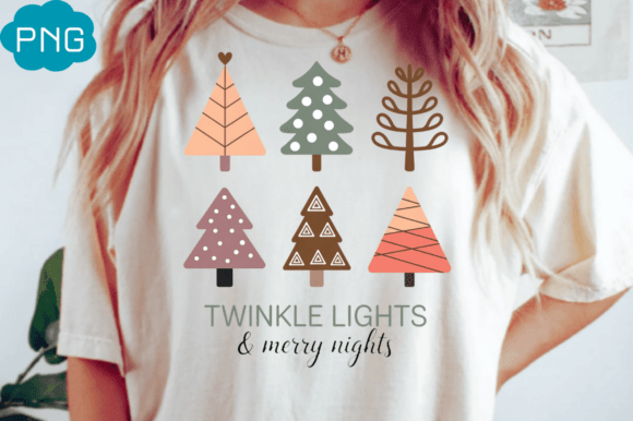 Boho Christmas Tree Shirt: Scandi Illustrations