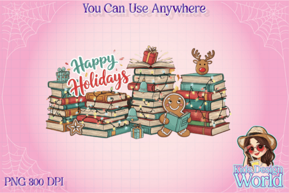 Book Christmas PNG: Festive Illustrations for Crafters