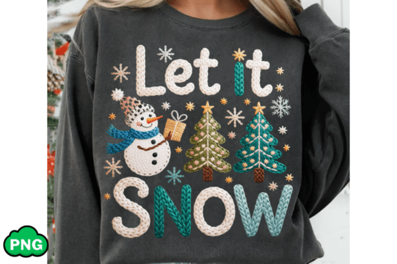 Faux Yarn Let It Snow: Cozy Illustrations