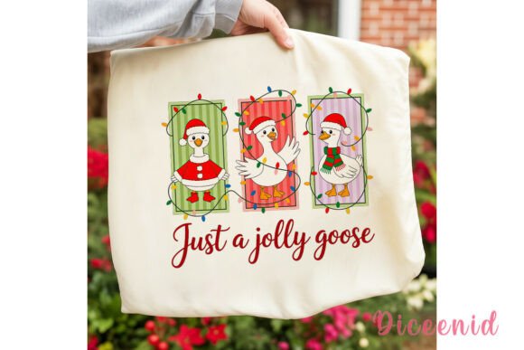 Jolly Christmas Geese Clipart PNG: Festive Illustrations
