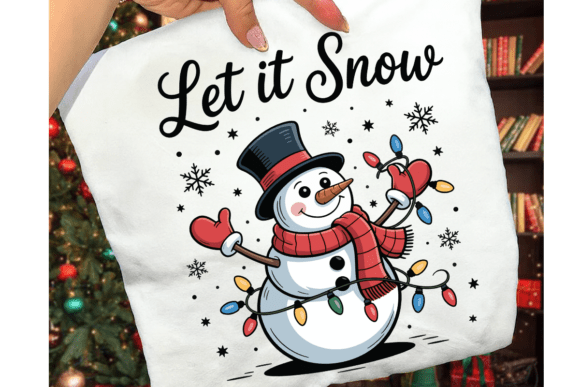 Let It Snow Snowman PNG: Cute Christmas Illustrations