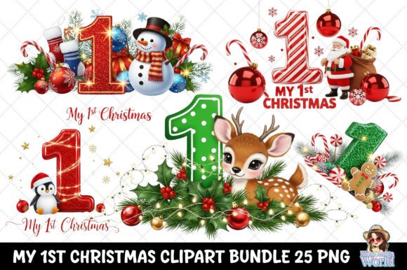 My 1st Christmas Clipart Bundle PNG: A Designer’s Review