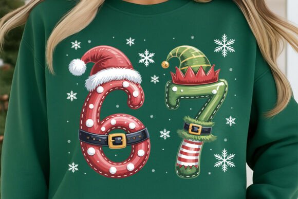 Review: Christmas Six Seven Png, 6 7 Meme Png Illustrations