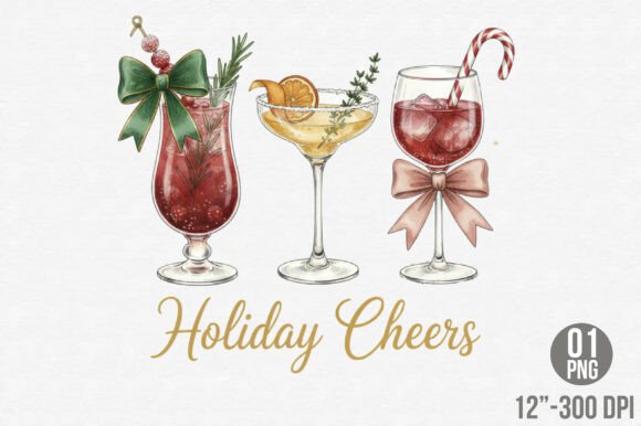 Reviewing Retro Festive Illustrations for Holiday Design