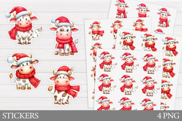 Reviewing the Christmas Cow Sticker Printable for Embroidery