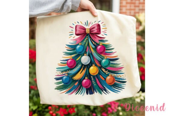 Vibrant Brushstroke Christmas Tree PNG Review