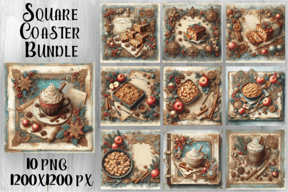 Vintage Christmas Sweet Coaster Embroidery Review