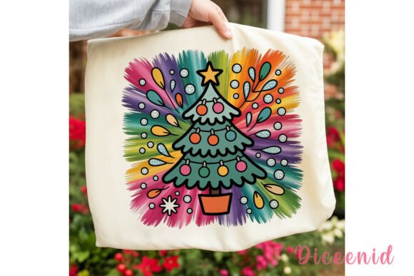 Whimsical Doodle Christmas Tree PNG for Illustrations